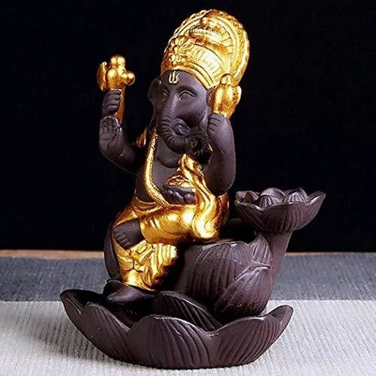 Elefante Ganesha Quemador Incienso + Cono De Incienso 0335