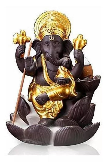 Elefante Ganesha Quemador Incienso + Cono De Incienso 0335